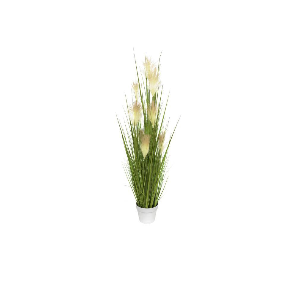 47'' White Silk Orchid in Plastic Pot