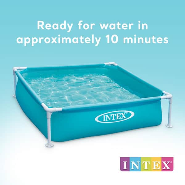 Mini Frame 4 ft. x 12 in. rectangular 48 in. Kiddie Beginner Swimming Pool