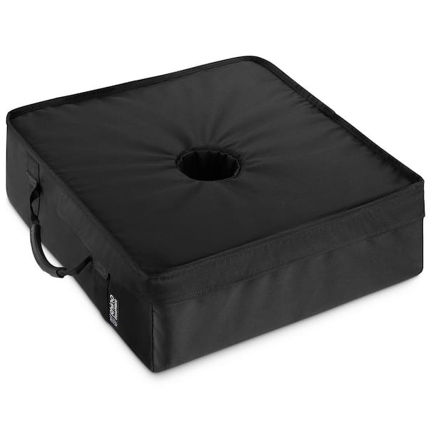 BaseMate Rhino Classic Square Umbrella Base Weight 18 in. Fits Any Outdoor Patio Umbrella Stand Easy Set up (Black)