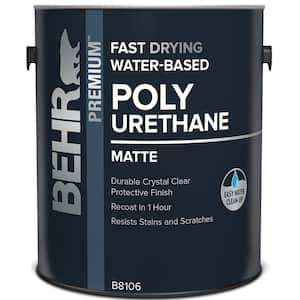 1 gal. Matte Clear Fast Drying Water-Based Interior Polyurethane