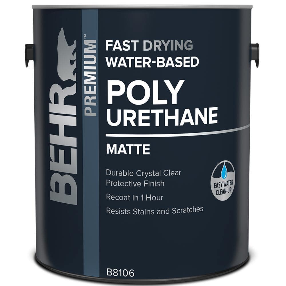 1 gal. Matte Clear Fast Drying Water-Based Interior Polyurethane
