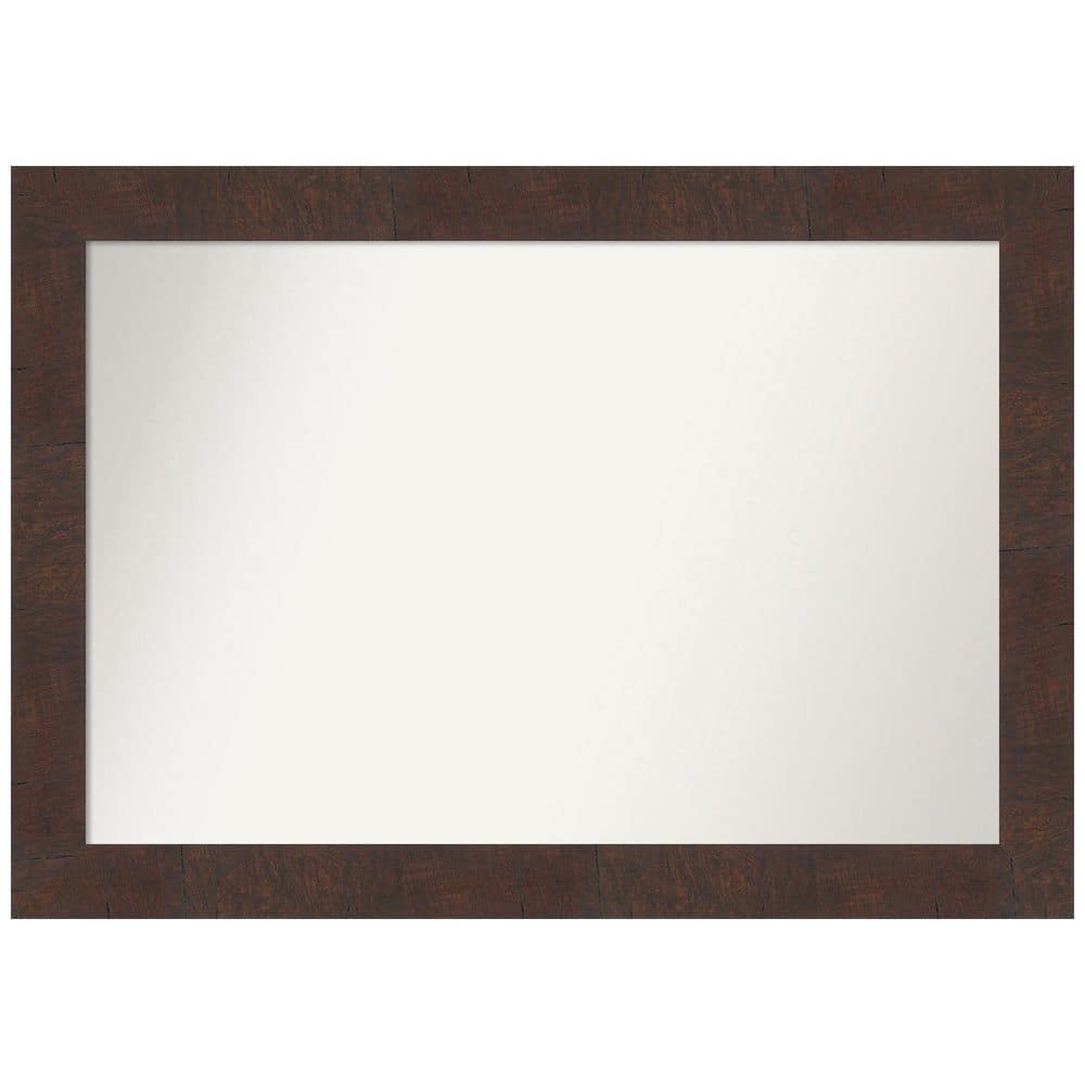Amanti Art Wildwood Brown 41 in. W x 29 in. H Non-Beveled Bathroom Wall  Mirror in Brown A38867223129 The Home Depot