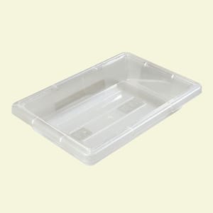 Rubbermaid Commercial Products 1 Gal. SpaceSaver Square Container  RCP6304CLE - The Home Depot