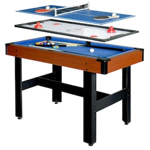 Hathaway Madison 6-in-1 Multi Game Table with Foosball, Table Tennis, 54-in