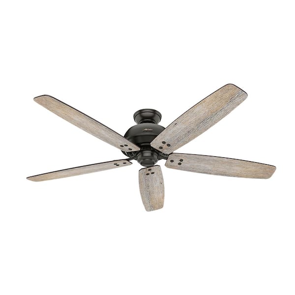 Hunter Reveille 60 In LED Indoor Noble Bronze Ceiling Fan With Light and Remote for sale online 