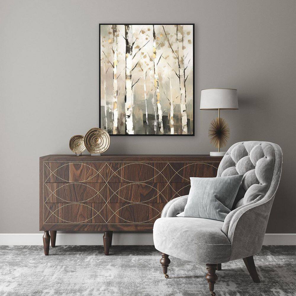 Birch Silhouette by Orlov 1 Piece Framed Giclee Nature Art Print 35 in. x 29 in. price history on PriceWatchPro