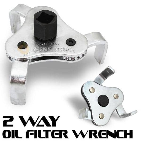 XtremepowerUS 2 Way Oil Filter Wrench Auto Adjustable Universal 3-Jaw  Remover Socket 18881-XP - The Home Depot