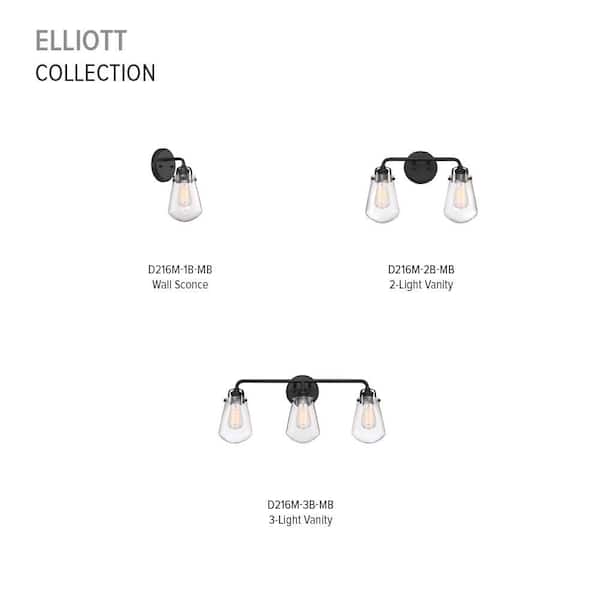 Designers Fountain Elliott D216M-3B-MB Bath Vanity Light 24 In