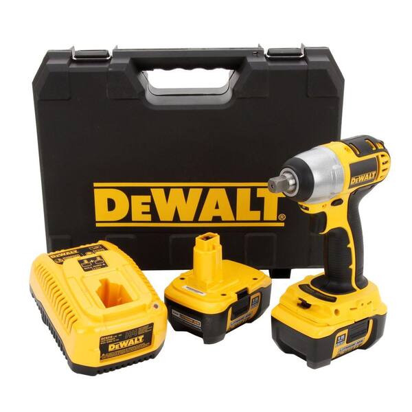 DEWALT 18-Volt XRP Lithium-Ion Cordless 1/2 in. Impact Wrench with (2) Batteries 2Ah, 1-Hour Charger and Case