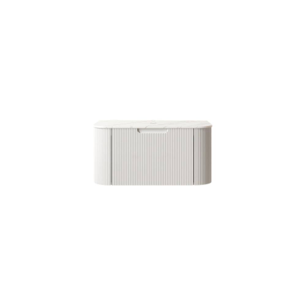 30 in. Wall Mounted Bath Vanity Cabinet without Top in White with Carrara White Sintered Stone Countertop price history on PriceWatchPro