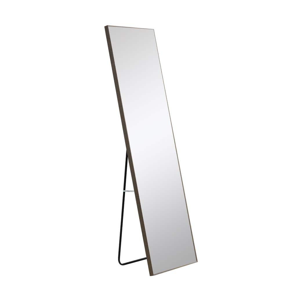 58 in. W x 15 in. H Rectangular Glass Framed Wall Bathroom Vanity Mirror in