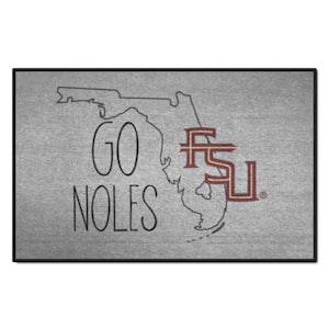 Florida State Seminoles Southern Style Gray 1.5 ft. x 2.5 ft. Starter Area Rug