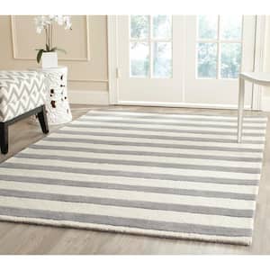 Cambridge Gray/Ivory 6 ft. x 9 ft. Striped Area Rug