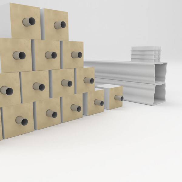 Ekena Millwork Fiberthane York Balustrade 120 in. L x 42 in. H Fiberglass Railing Kit