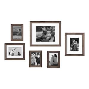 11 in. x 14 in. Gray Picture Frame (Set of 6)