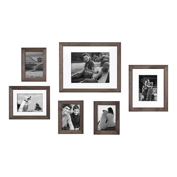 6 pieces/set Modern Photo Frame For Wall Hanging Black White