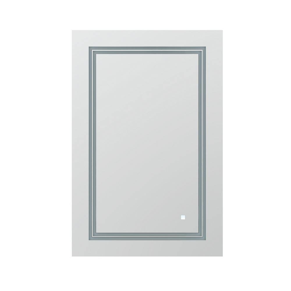 Sleek Soho 24"x36" LED Bathroom Mirror with Ambient Acrylight