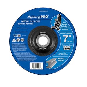 7 in. x 1/16 in. x 7/8 in. Metal Cut-Off Disc with Type 27 Depressed Center