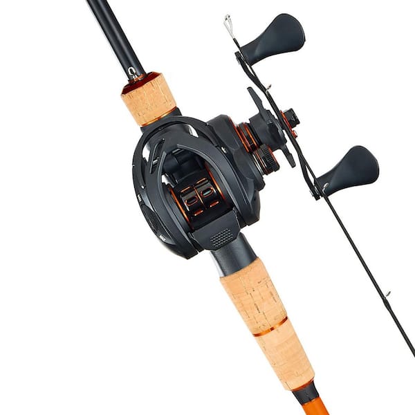 Rod and Fishing Reel Combo, 7+1 BB System, 7.0:1 Gear Ratio, Cork Handle, Ceramic Guides, IM7 Carbon Fiber Baitcasting