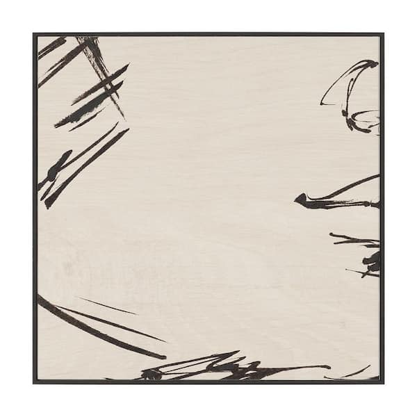 Sculptured Chaos V Closed Framed Painting I 1-Piece Art Print 24.6 in. x 2.8 in. x 24.6 in.