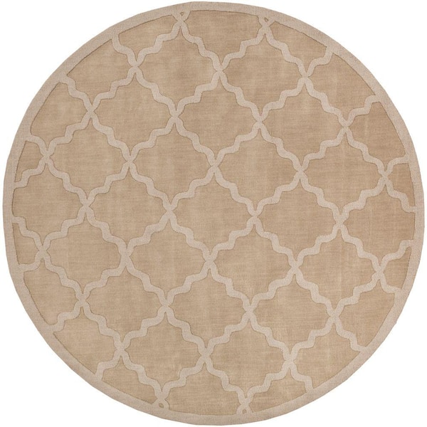 Artistic Weavers Central Park Abbey Beige 10 ft. x 10 ft. Round Indoor Area Rug