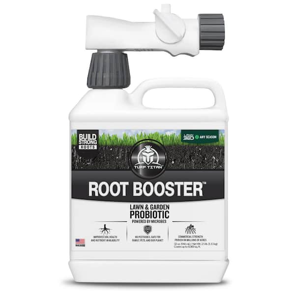 TURF TITAN Root Booster 32 oz. 8,000 sq. ft. Liquid Lawn Fertilizer, Probiotic and Soil Conditioner Ready To Spray 1-0-0