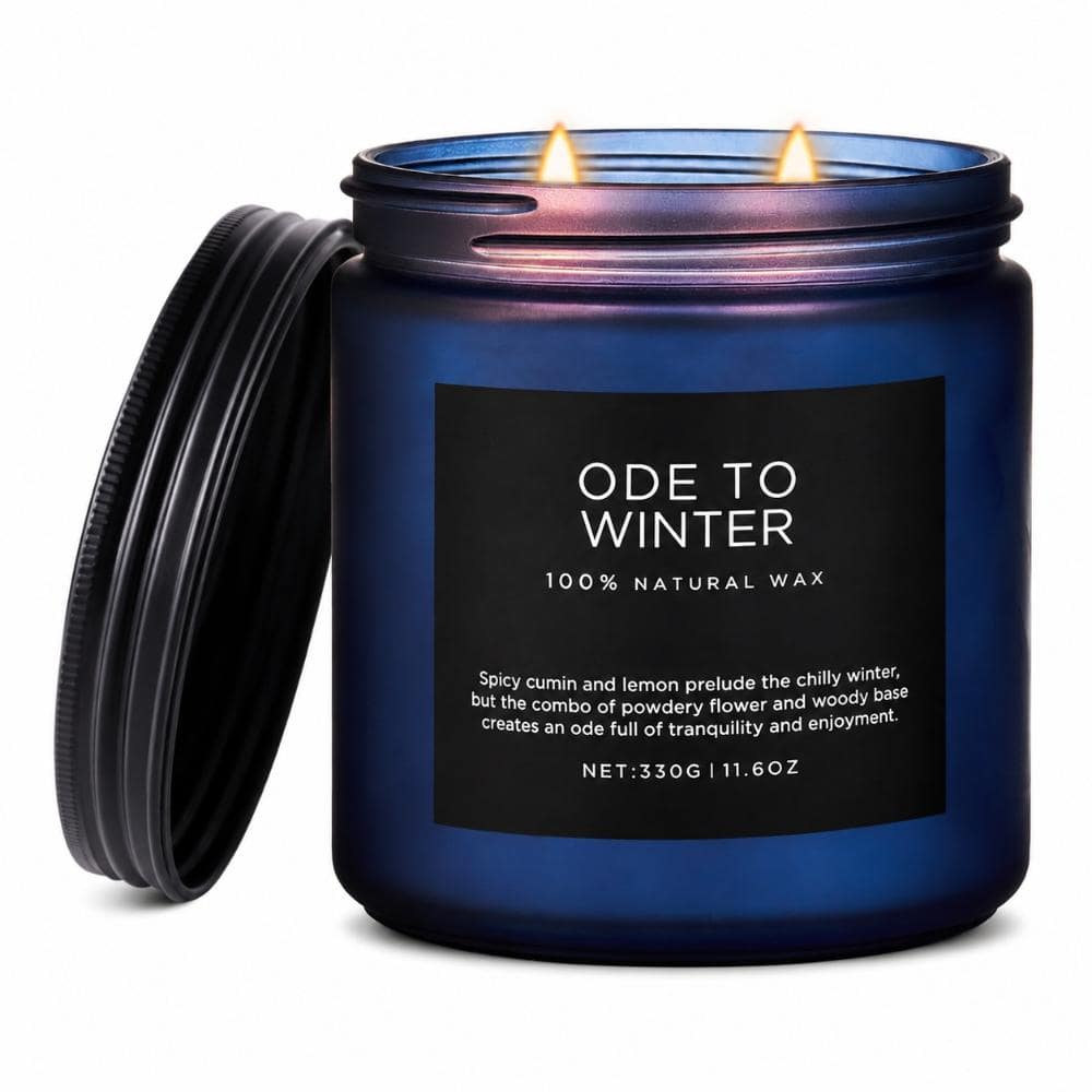 Ode to Winter Scented Soy Wax Jar Candle, 11.6 oz, Double Cotton Wick, Up to 70 Hour Burn, Reusable Glass Jar price history on PriceWatchPro