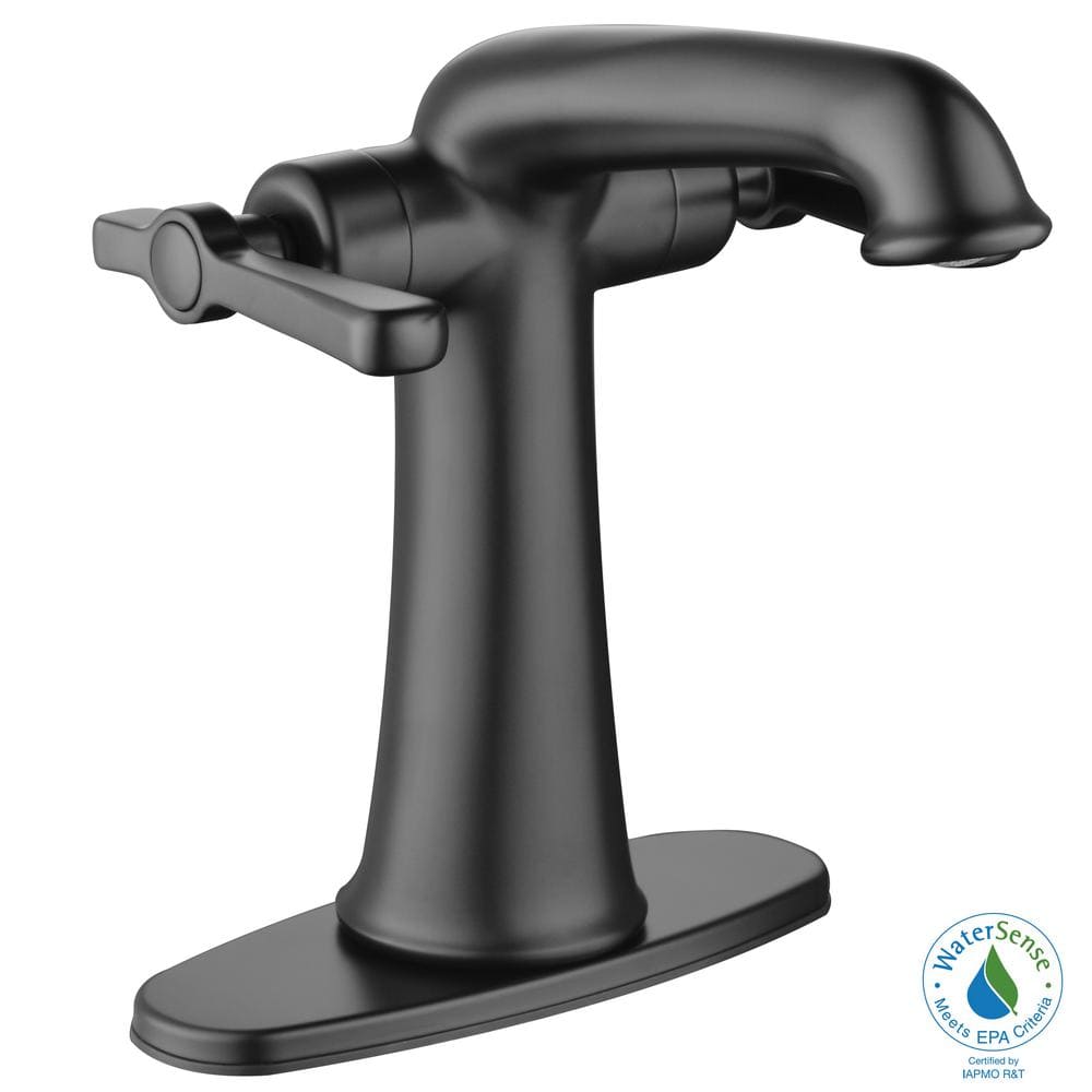 Myer Single Hole Double-Handle Bathroom Faucet in Matte Black price history on PriceWatchPro