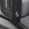 Exterior view of the sound pod door.