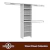 Impressions Basic 60 in. W - 120 in. W White Wood Closet System