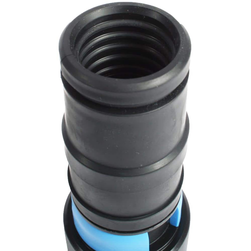 Blue Antistatic Vacuum Hose with Multi-Brand Adapter Set, 10 Ft