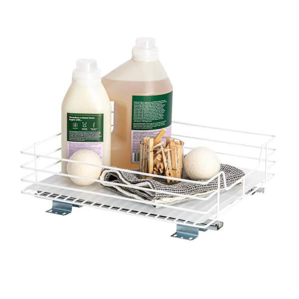 Household Essentials 15 2-Tier Pantry Organizer Nickel