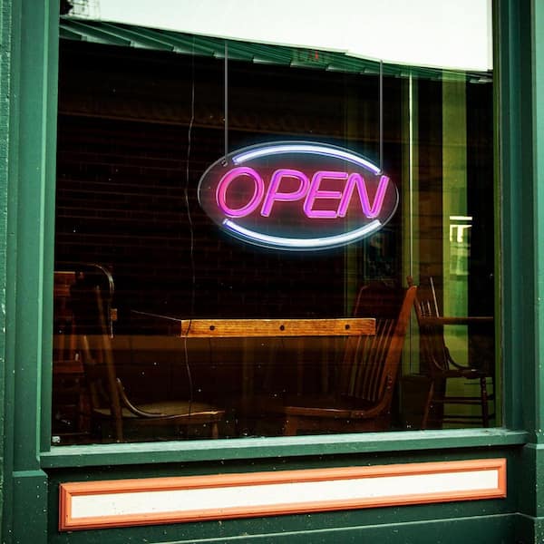 XTREME 8.66 in. x 17.7 in. Large Neon Open Signs for Business