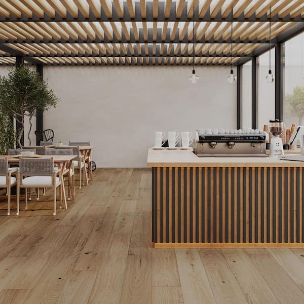Malibu Wide Plank Astoria French Oak 3/8 in. T x 6.5 in. W Click Lock Wire Brushed Engineered Hardwood Flooring (945.6 sq.ft./pallet) CXS