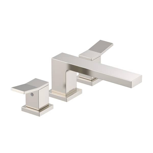 Gerber Avian 2-Handle Deck-Mount Roman Tub Trim Kit in Brushed Nickel (Valve Not Included)