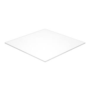 12 in. x 36 in. x 3/16 in. Thick Acrylic White Opaque 7508 Sheet