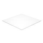 12 in. x 12 in. x 3/8 in. Thick Acrylic White Opaque 7508 Sheet