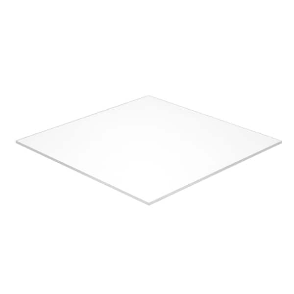 Falken Design 24 in. x 48 in. x 1/4 in. Thick Acrylic White Translucent 30%, 7328 Sheet