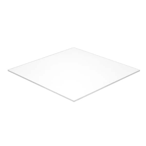 Falken Design 24 in. x 72 in. x 3/8 in. Thick Acrylic White Translucent 30%, 7328 Sheet
