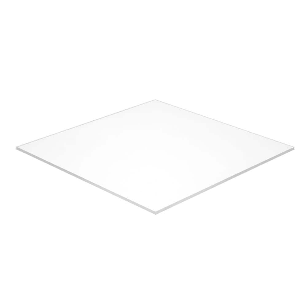 Falken Design 12 in. x 60 in. x 1/4 in. Thick Acrylic White Opaque 7508 Sheet