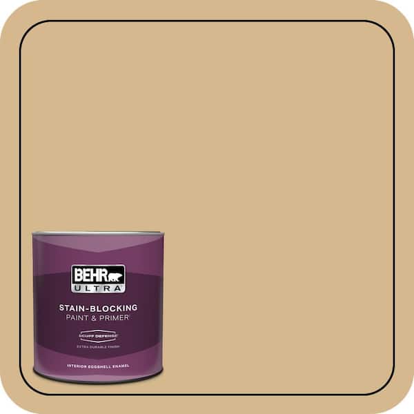 BEHR ULTRA 1 qt. #BXC-34 Mineral Yellow Extra Durable Eggshell Enamel Interior Paint & Primer
