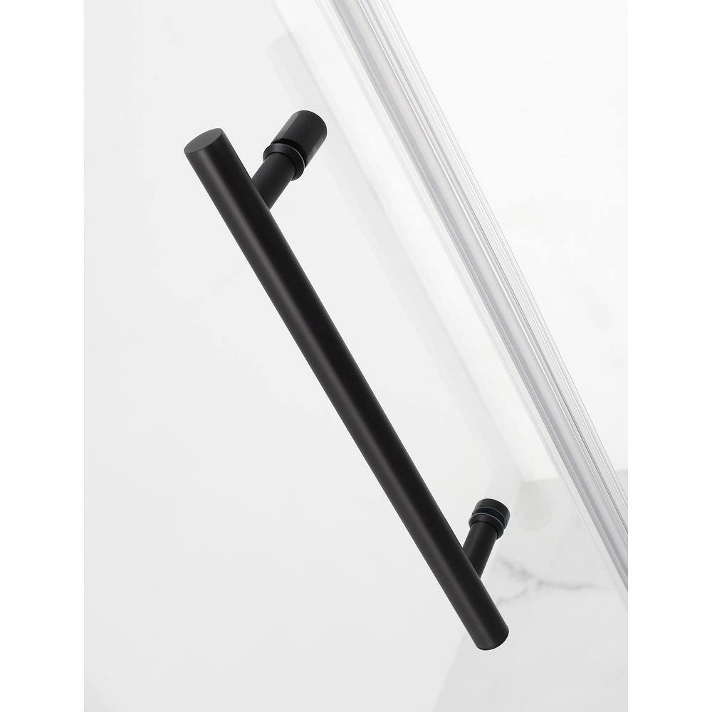 Belmore 60'' x 60'' Frameless Clear Tempered Glass Tub Door