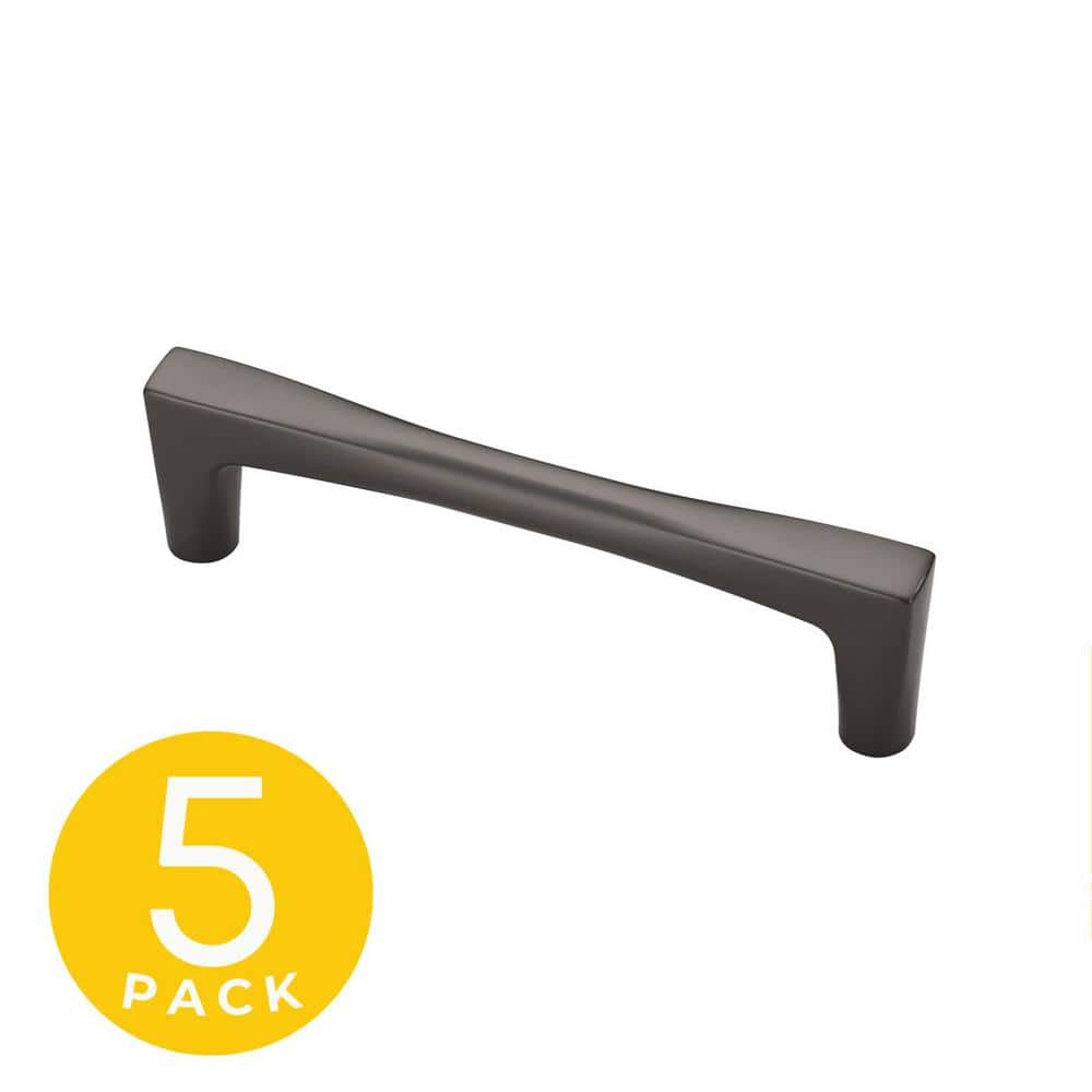 Comet Series 3-3/4 in. (96 mm) Center-to-Center Modern Matte Grey Cabinet Handle/Pull (5-Pack) price history on PriceWatchPro