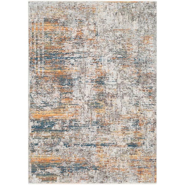 Artistic Weavers Congressional Orange/Blue 5 ft. x 8 ft. 2 in. Abstract Area Rug