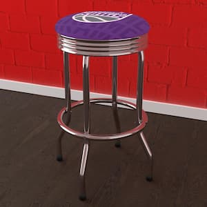 Sacramento Kings City 29 in. Purple Backless Metal Bar Stool with Vinyl Seat