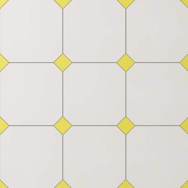 Vaudeville Octagon Nacar with Taco Lima 8 in. x 8 in. Porcelain Floor and Wall Tile (11.25 sq. ft. /Case)