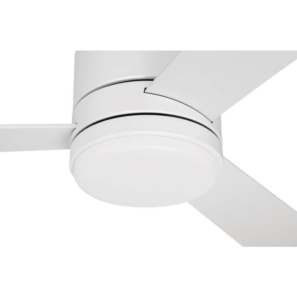 McCoy 52" White Dual Mount Ceiling Fan with LED Light
