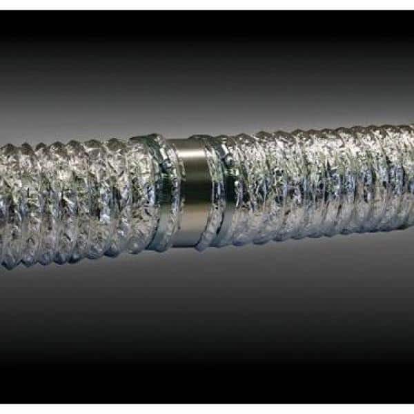 4 in x 4 in Solid Aluminum Duct Connector