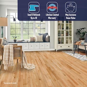 American Originals Natural Red Oak 3/4in. T x 2-1/4 in. W x Varying L Solid Hardwood Flooring (20 sq. ft./case)