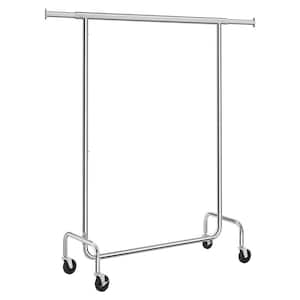 Chrome Metal Adjustable Garment Clothes Rack 43 in. W x 63 in. H